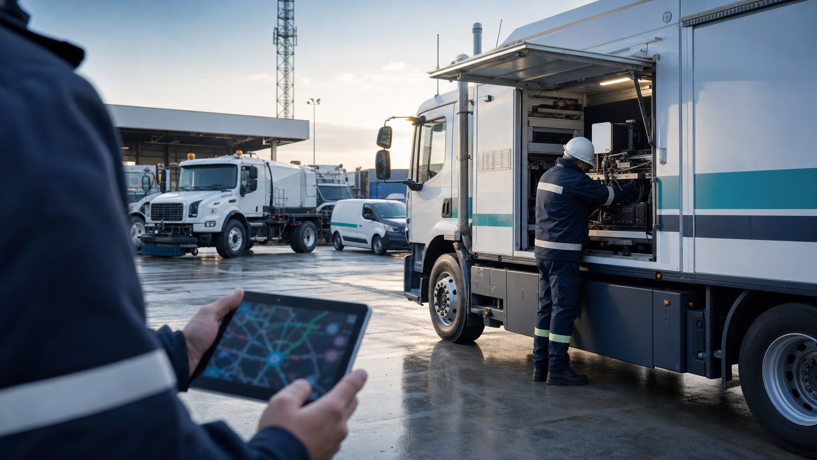 GPS tracking map and field asset workflow