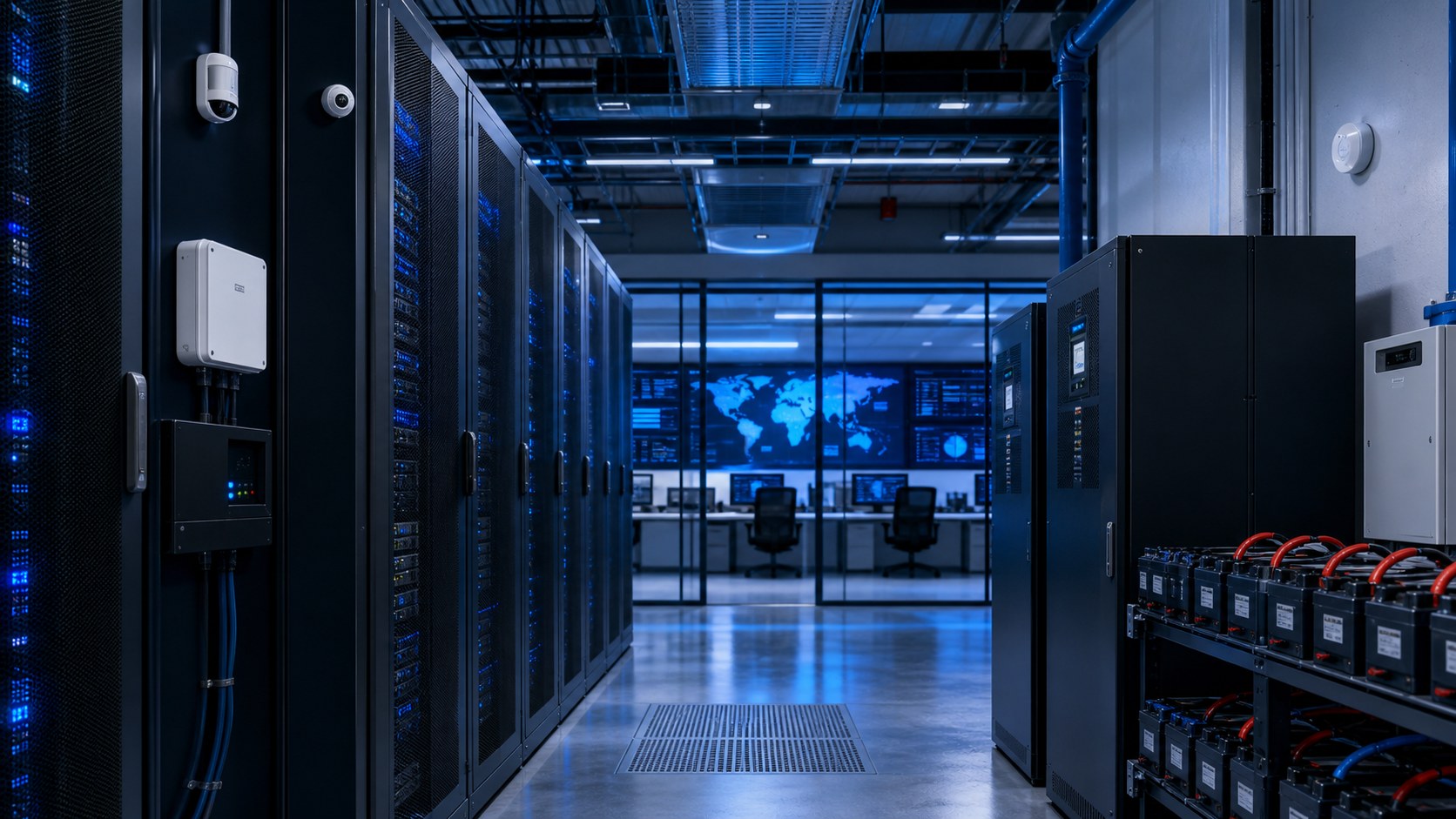 IoT monitoring infrastructure inside a secure datacenter