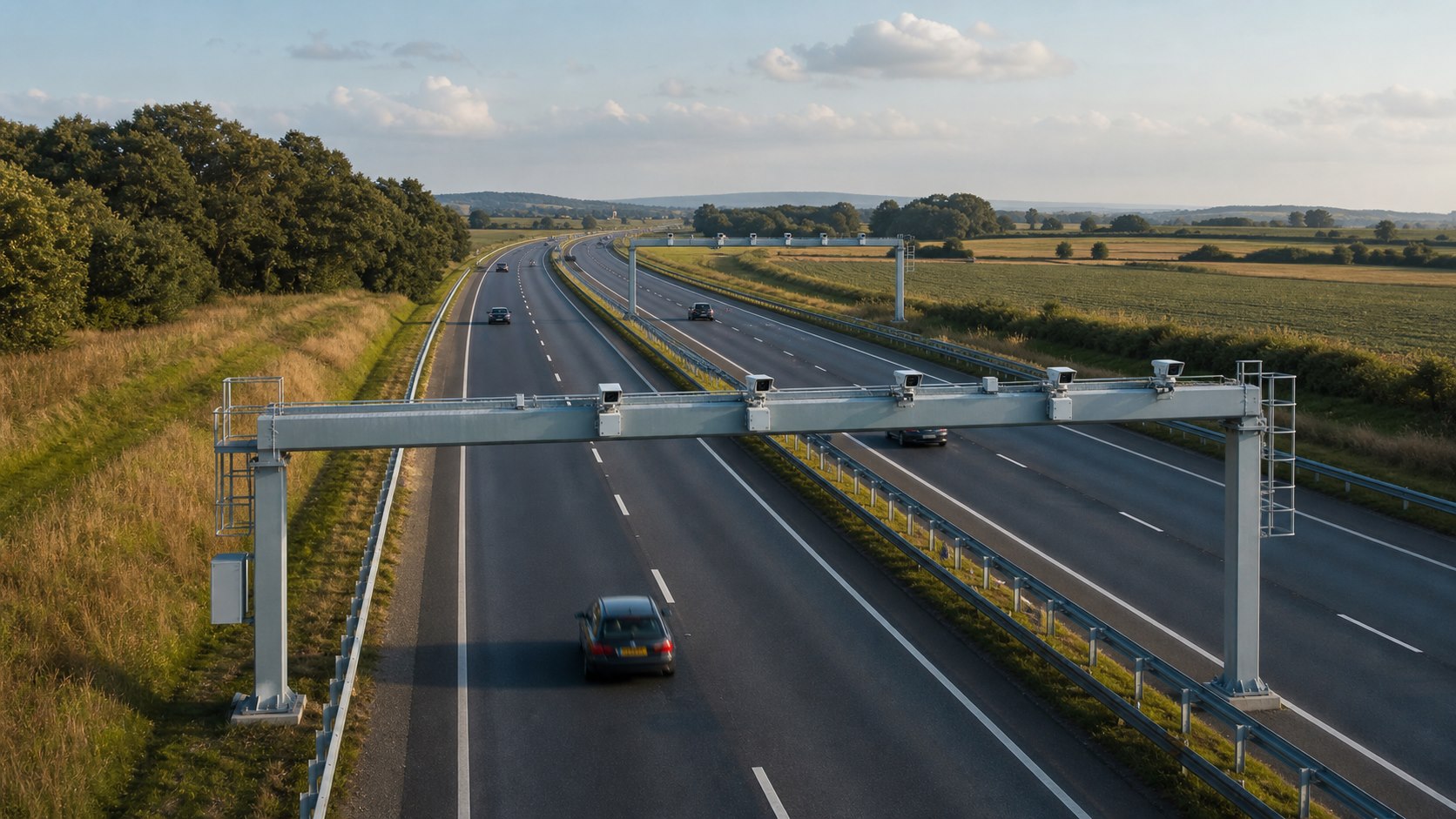 RSP2PS (Road Side Point to Point System) bi-directional average speed enforcement corridor